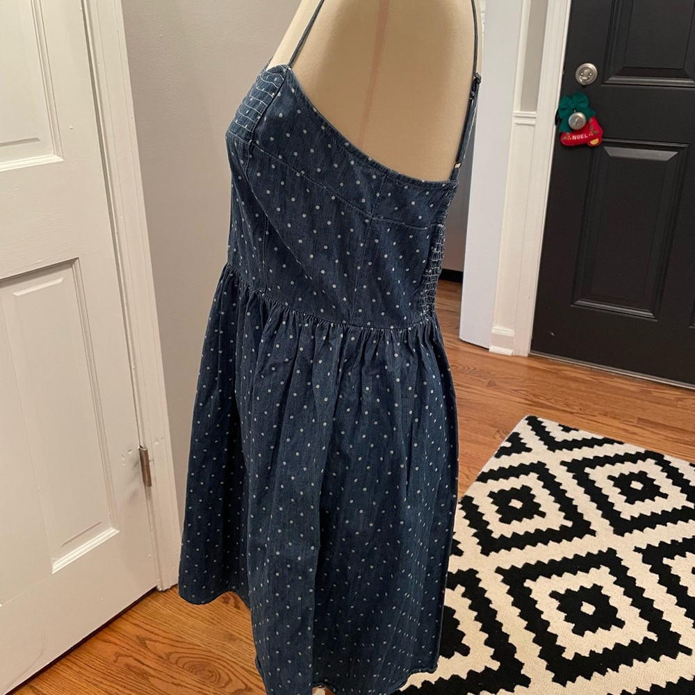 Polk-a-dot denim style sundress - Picture 5 of 8